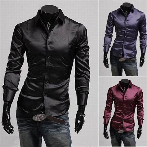 camisa social brilhosa